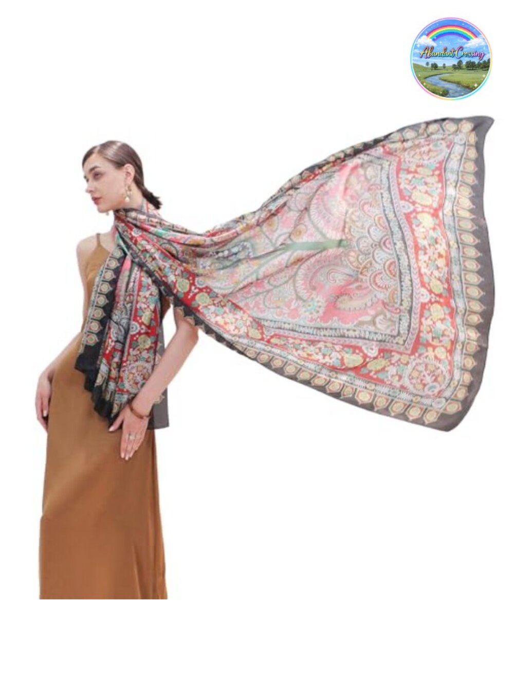 100% Mulberry Silk Pashmina Shawl Oversized Wrap 90x43 Lightweight
